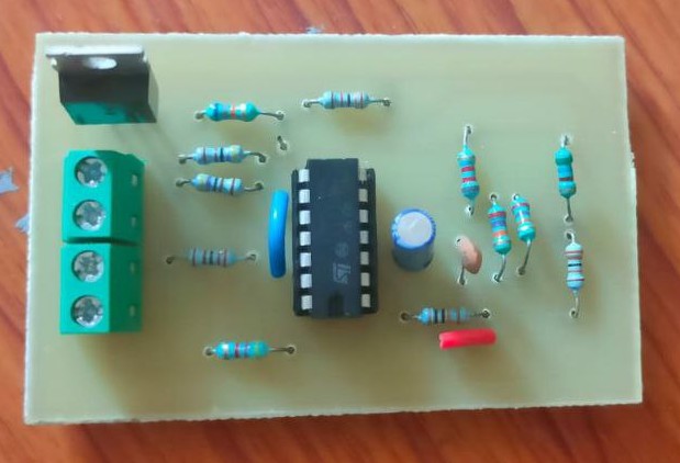 PCB for PWM and MOSFET subsystem
